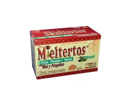 Mieltertos Caja Con 12 Sobres Con 4 Caramelo Duros Masticables