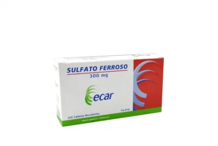 Sulfato Ferroso 300 mg Caja Con 250 Tabletas