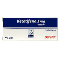Ketotifeno 1 mg Caja Con 30 Tabletas