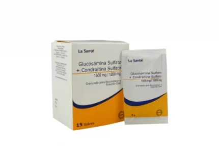 Glucosamina Sulfato + Condroitina Sulfato 1500 / 1200 Mg Caja Con 15 Sobres
