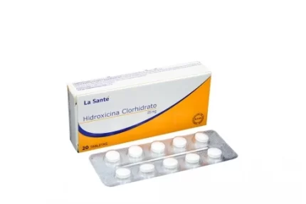Hidroxicina Clorhidrato La santé 25 mg Caja Con 20 Tabletas