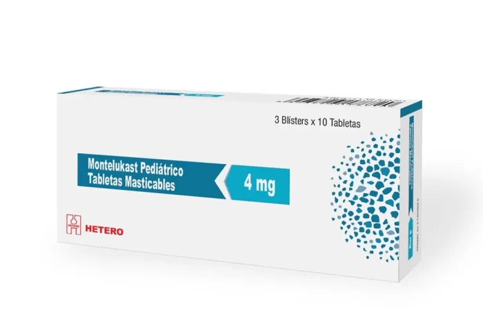 Montelukast Pediátrica 4 mg Caja Con 30 Tabletas Masticables - Imagen 1